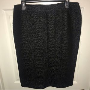 APT. 9 Black Textured Pencil Skirt